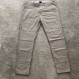 J Crew Driggs Slim Fit Khaki Chinos Size 33x32